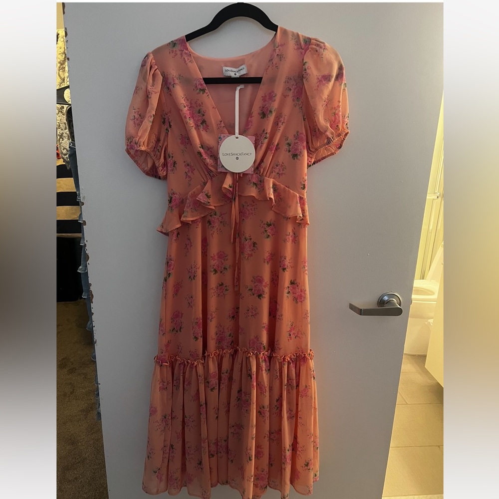 NWT Love Shack Fancy X Target Fleur Pink Floral Dress